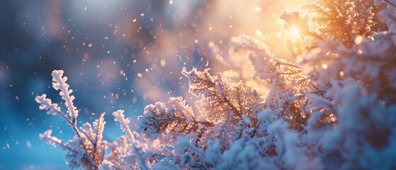 Frosty breath in the cold winter air