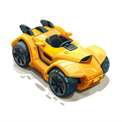 Cool cartoon toy car, Generative AI