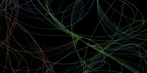 Abstract line vector background for decoration. Background of colorful flowing blue lines. Elevate your web design with this striking abstract blue net grid texture on a black background.