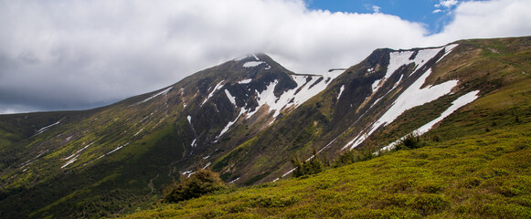 A view of the Hoverla in the Carpathians