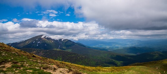 A view of the Hoverla in the Carpathians