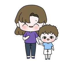 A woman is holding a child in her arms