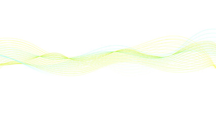 Flowing blue and green abstract waves on a white background. Abstract swirl background with green flowing lines on white.	