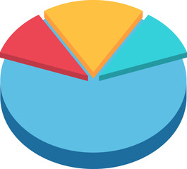 Obraz premium Chart Pie Icon Element