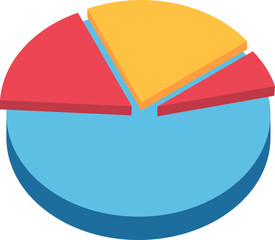 Obraz premium Chart Pie Icon Element