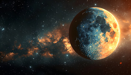 Naklejka premium space background