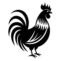 Elegant Chicken Rooster Logo Silhouette: Unique Designs for Branding