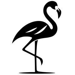 Flamingo bird silhouette