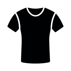 a modern and stylish T-shirt  mockup vector silhouette, white background