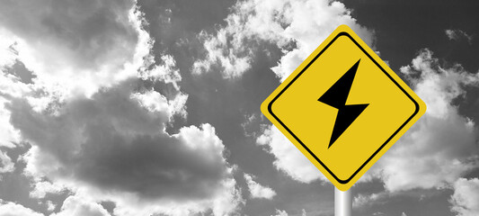 Hurricane season with symbol sign against a stormy background and copy space. dirty and angled sign adds to the drama. hurricane sign, hurricane season sing on cloudy background