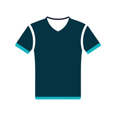 Naklejka premium a modern and stylish T-shirt mockup vector silhouette, white background