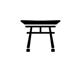 シンプルな鳥居のイラスト
