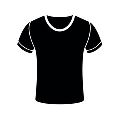 a modern and stylish T-shirt  mockup vector silhouette, white background