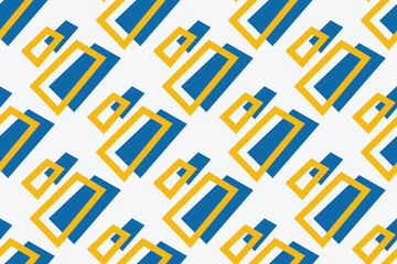 Bright colorful geometric seamless pattern. abstract background with modern minimal shape. Cute geometric line textures. Yellow, green, white color