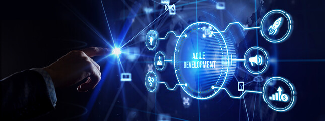 Concept of agile software development.