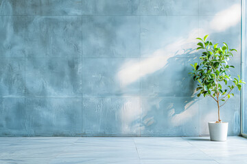 Wall panels in a interior design composition in Scandinavian style with copyspace. Home interiors composition.