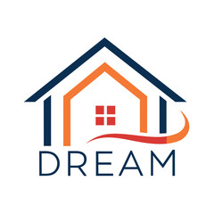 house logo concept, vector art illustration