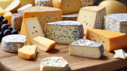 A Cheese Journey: Embarking on a Tasting Experience with Different Cheeses on Offer, Generative AI
