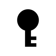 Keyhole vector icon. Lock illustration sign. Key symbol or logo.