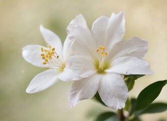A close-up image of a single Jasmine flower