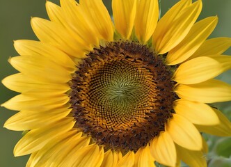 Obraz premium A close-up image of a single Sunflower