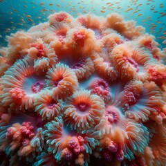 The Amazing close up of soft coral