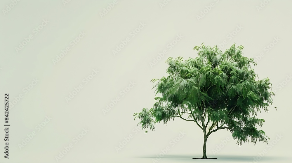 Poster Isolated single tree greenery botanical : Generative AI