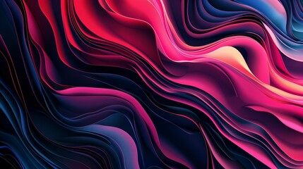 Arrière plan abstrait graphique et coloré avec des formes d'ondes et de vagues, ia générative