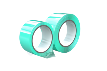 Green Tape Duo: A Duet of Creativity on White or PNG Transparent Background.