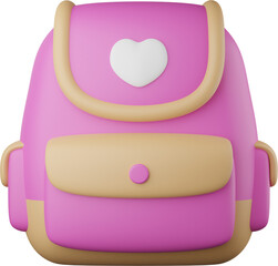 3D Backpack Illustration

