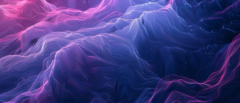abstract background of coding software for geoscience, blue and violet tone