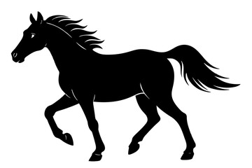 Vector Horse silhouette and illustration svg file