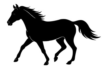 Vector Horse silhouette and illustration svg file