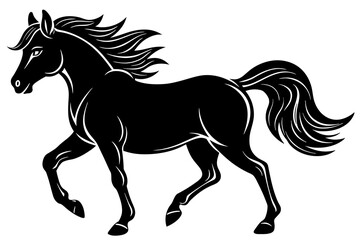 Vector Horse silhouette and illustration svg file