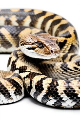 Obraz premium rattlesnake, isolated white background 