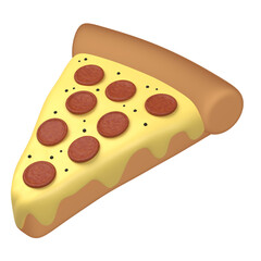 3D Pizza Illustration