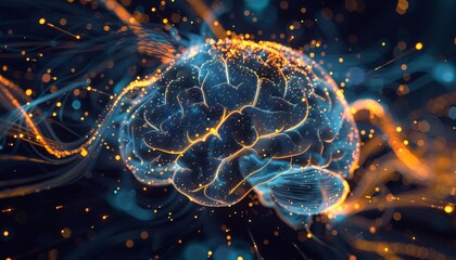 Abstract digital brain,