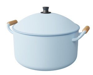 3D Cooking Pot Illustration