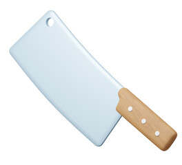 3d Meat Cleaver Illustration