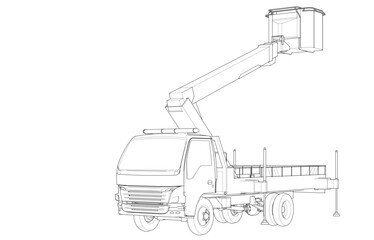 a car with a cradle lift