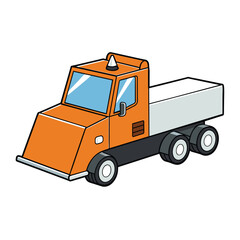 Naklejka premium Adobe Illustrator Artwork realistic Construction Cold Planer vehicle on white background vector illustration eps 10