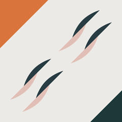 Naklejka premium Abstract Geometric Shape Vector Element Background Template