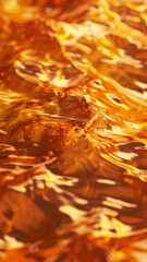 Orange and Yellow Water Waves