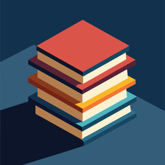 Adobe Illustrator Artwork retacks of several books, simple graphic design,