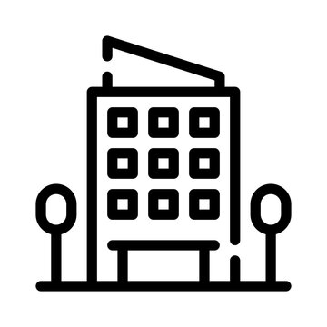 recommend clip art: building line icon