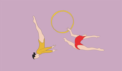 illustration of a ballet dancer