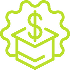 Schoolarship Line Icon