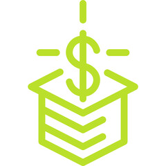 Obraz premium Schoolarship Line Icon