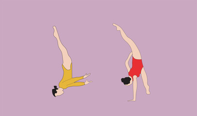 Fototapeta premium Woman Gymnastic