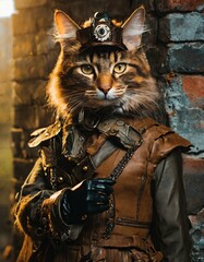 スチームパンク世界で生きる猫の兵士